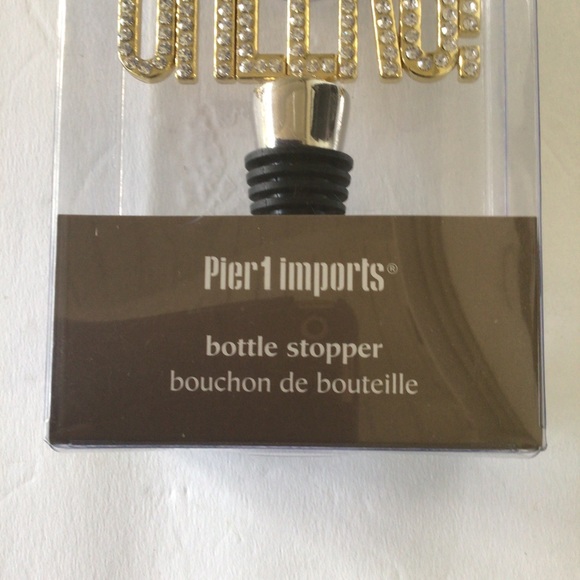 PIER ONE CHEERS RHINESTONE BOTTLE STOPPER NWT - Picture 6 of 7